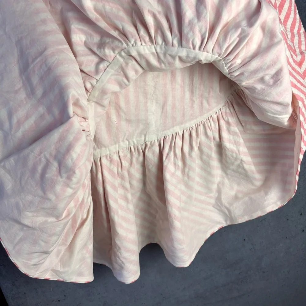 Cara Cara Terra Pink/Ivory Seersucker Skirt – Sz 8 (NWT)